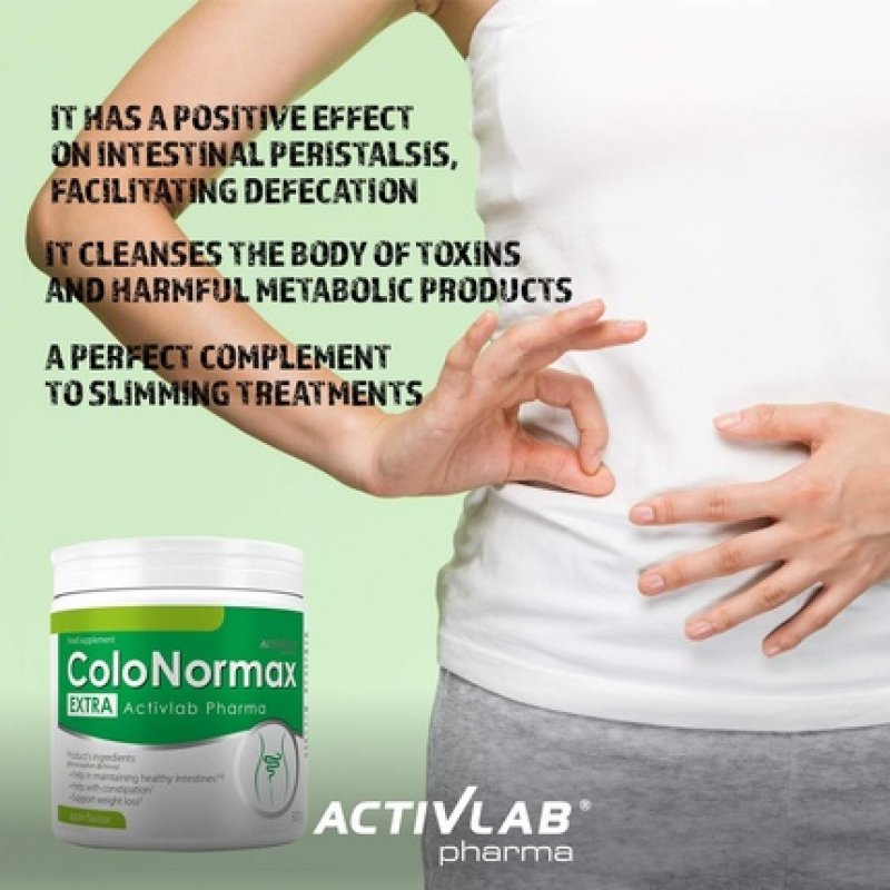 Colonormax Extra Activlab Pharma 300g Jar Plantago Ovata with Inulin and Probiotic Bacteria Healthy Digestion Weight