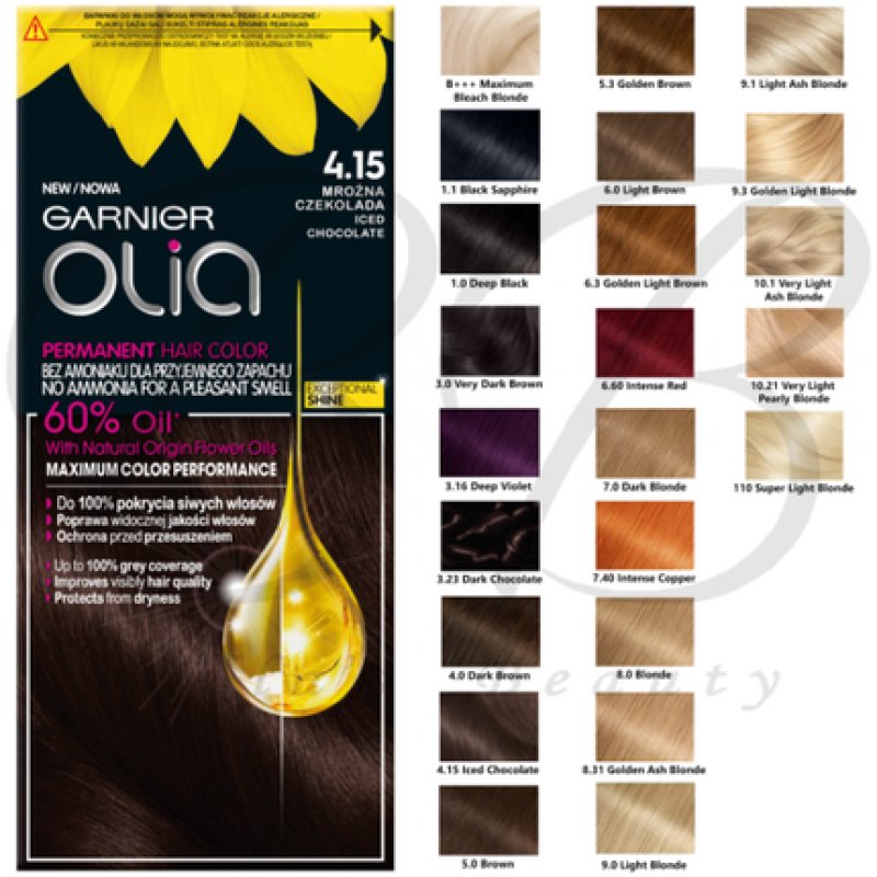 Garnier Olia Permanent Ammonia-Free Hair Bleach with Natural Floral Oils D Extreme Blond Bleach
