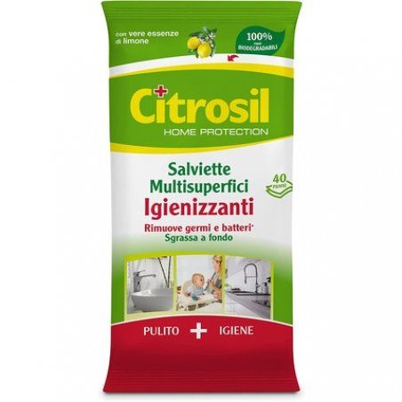 Citrosil Home Protection Lemon Sanitizing Wipes 40 Wipes
