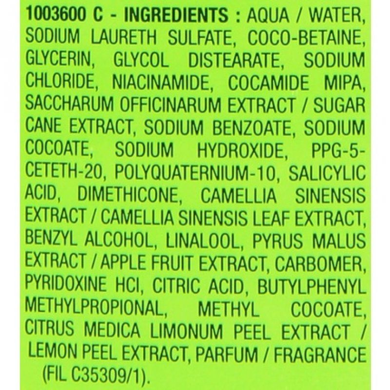 Garnier Fructis Pure Fresh Cucumber Purifying Shampoo 360ml
