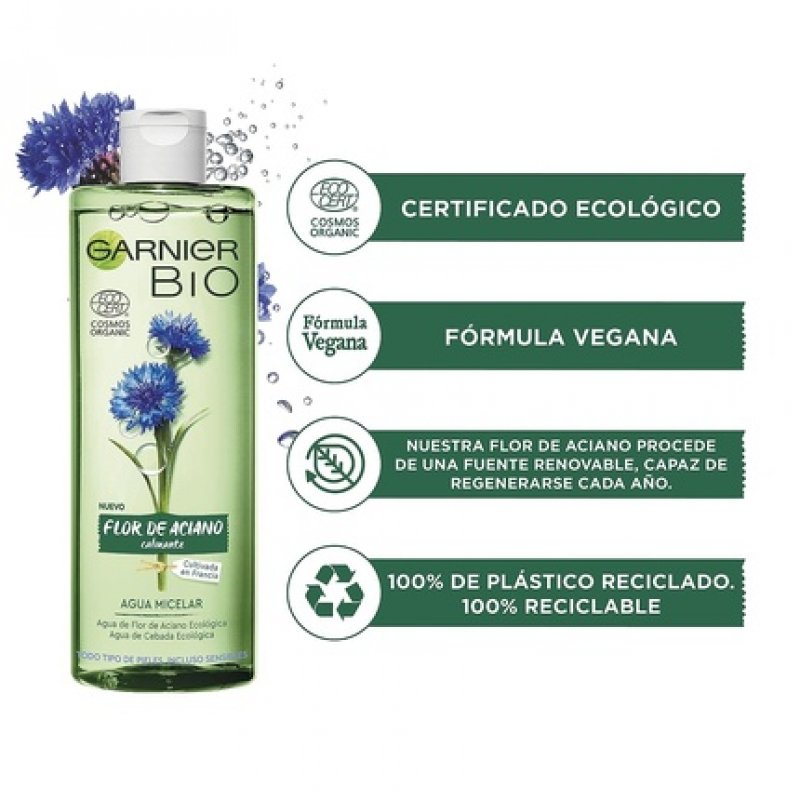 Garnier Bio Ecocert Micellar Water Makeup Remover 400ml