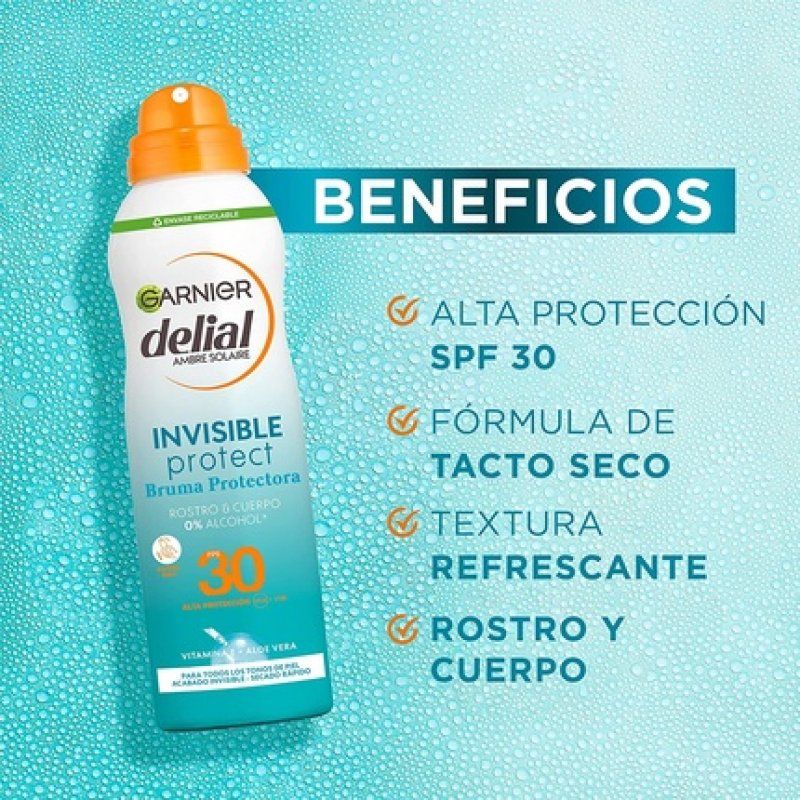 Garnier Delial Invisible Mist for face and body SPF30 200ml