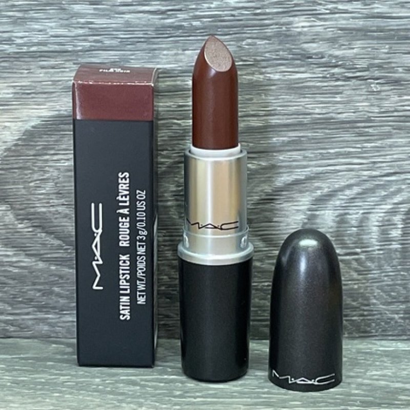 MAC Film Noir 818 Satin Lipstick Full Size - 100% Authentic