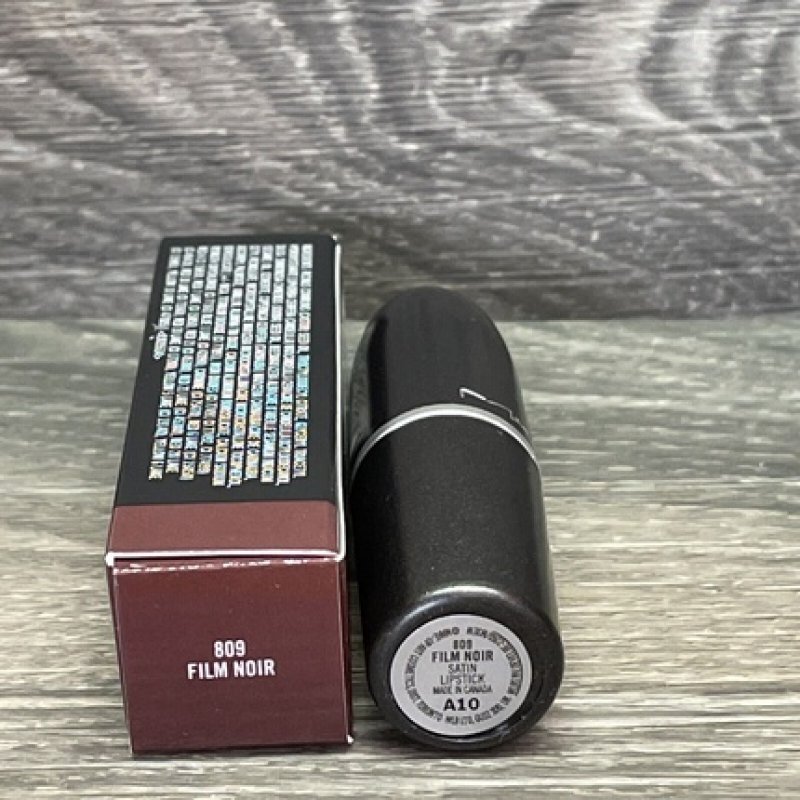 MAC Film Noir 818 Satin Lipstick Full Size - 100% Authentic