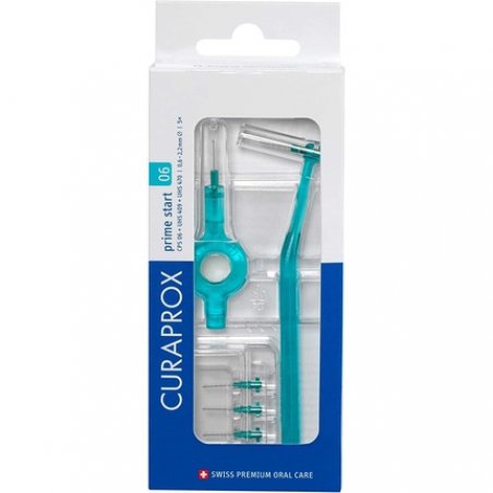 Curaprox CPS 06 Prime Start Interdental Brush Kit Turquoise 5 x 0.6mm