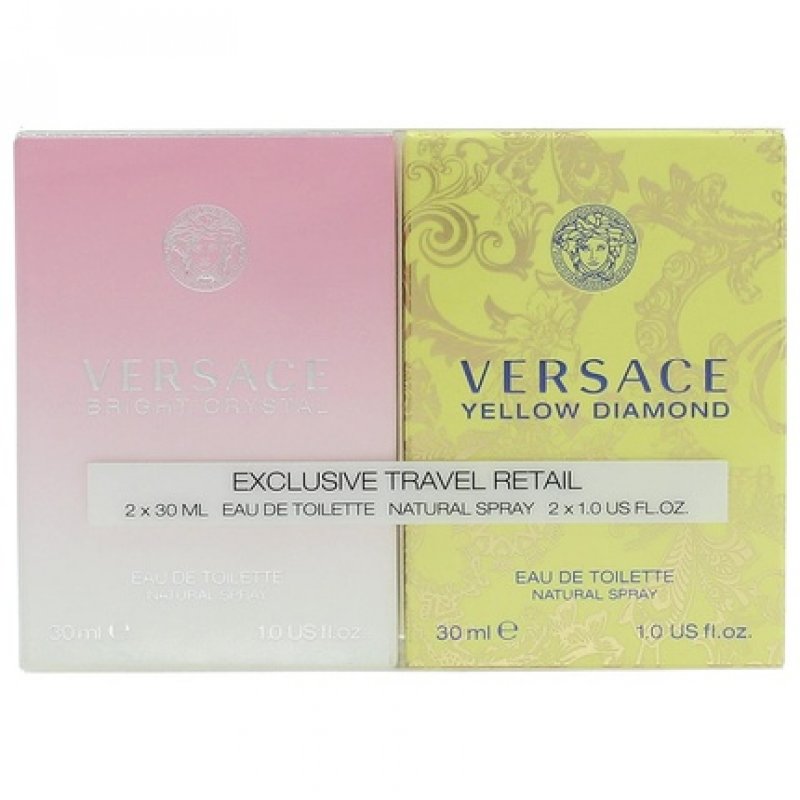 Versace Gift Set - 30ml Yellow Diamond Eau De Toilette Spray 30ml Bright Crystal Eau