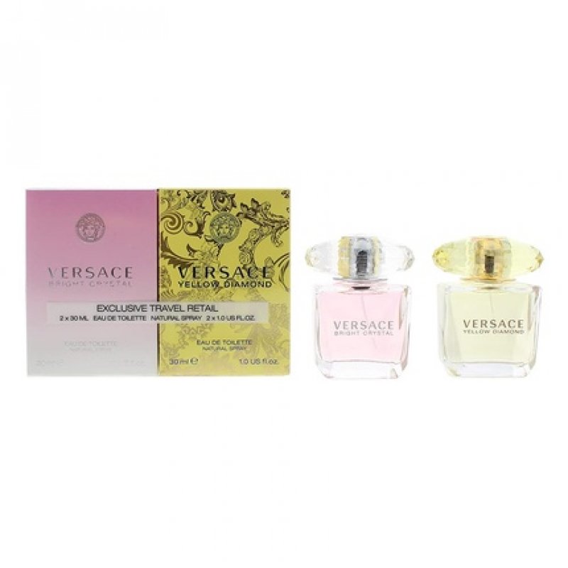 Versace Gift Set - 30ml Yellow Diamond Eau De Toilette Spray 30ml Bright Crystal Eau
