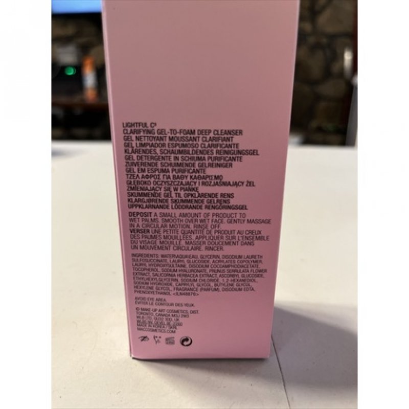 MAC Lightful C3 Clarifying Gel-to-Foam Deep Cleanser 4.2oz 125ml New