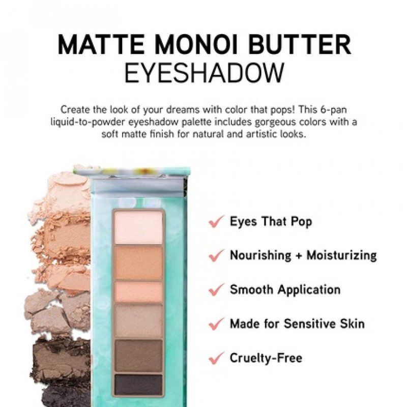 Physicians Formula Matte Monoi Butter Eyeshadow Palette with Monoi, Murumuru, Cupuaçu, and Tucuma Butter - Matte