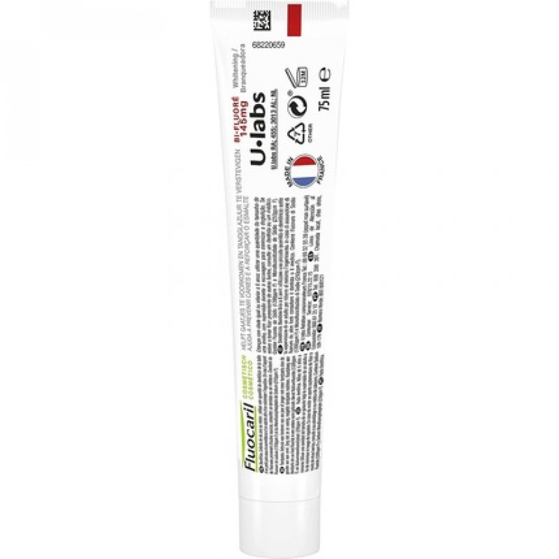 Fluocaril Bi-Fluorinated Whiteness Toothpaste 75ml - Pack of 2