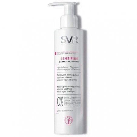 SVR SENSIFINE Calming Ultra-Gentle Cleansing Milk for Sensitive Dry Eczema-Prone Skin Types 200ml