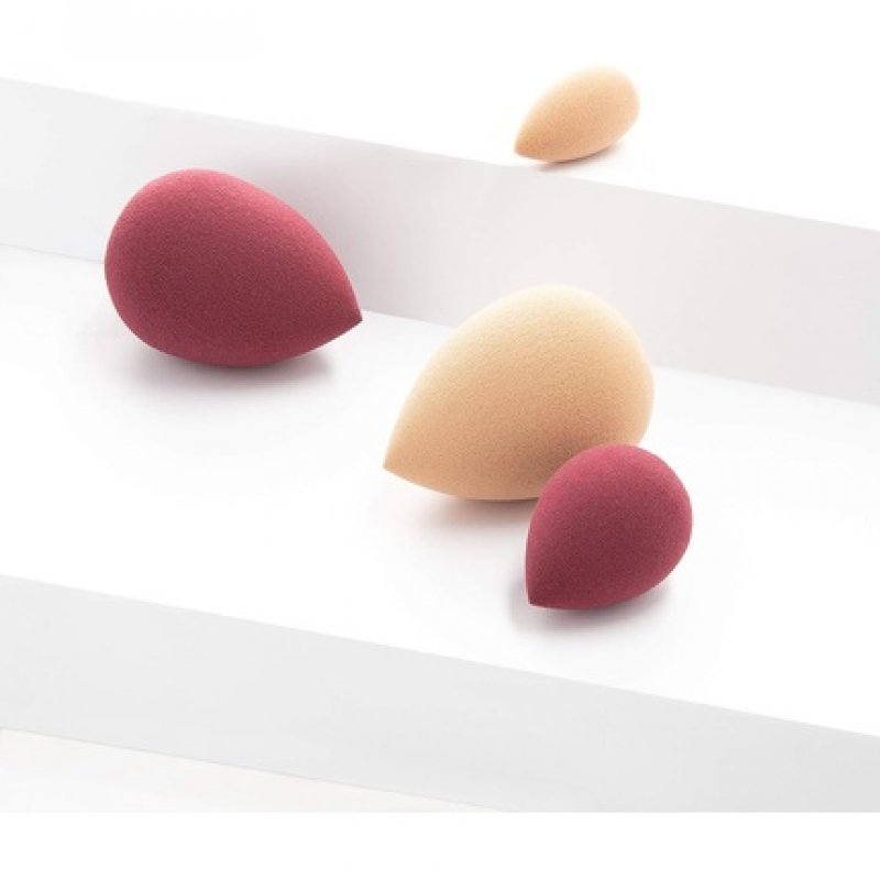 T4B LUSSONI Medium Drop-Shaped Makeup Sponge Blender Sponge Burgundy