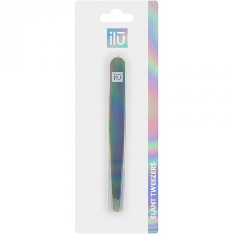 T4B ILU Precision Tip Eyebrow Tweezers for Facial Hair Removal Rainbow