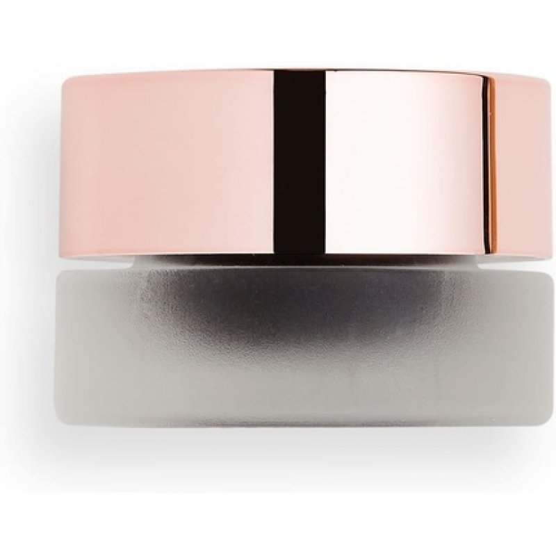 Makeup Revolution Gel Eyeliner Pot With Brush Black - 3g