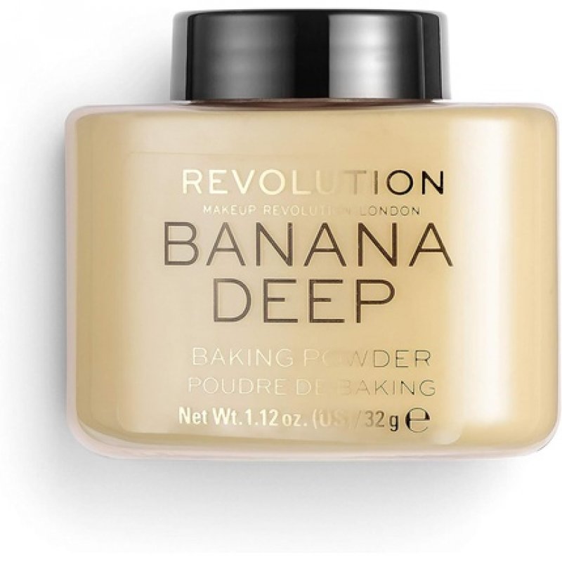 Makeup Revolution Loose Baking Powder Prolongs Makeup Wear Banana Deep 32g