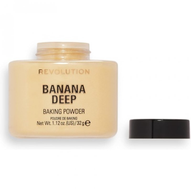 Makeup Revolution Loose Baking Powder Prolongs Makeup Wear Banana Deep 32g