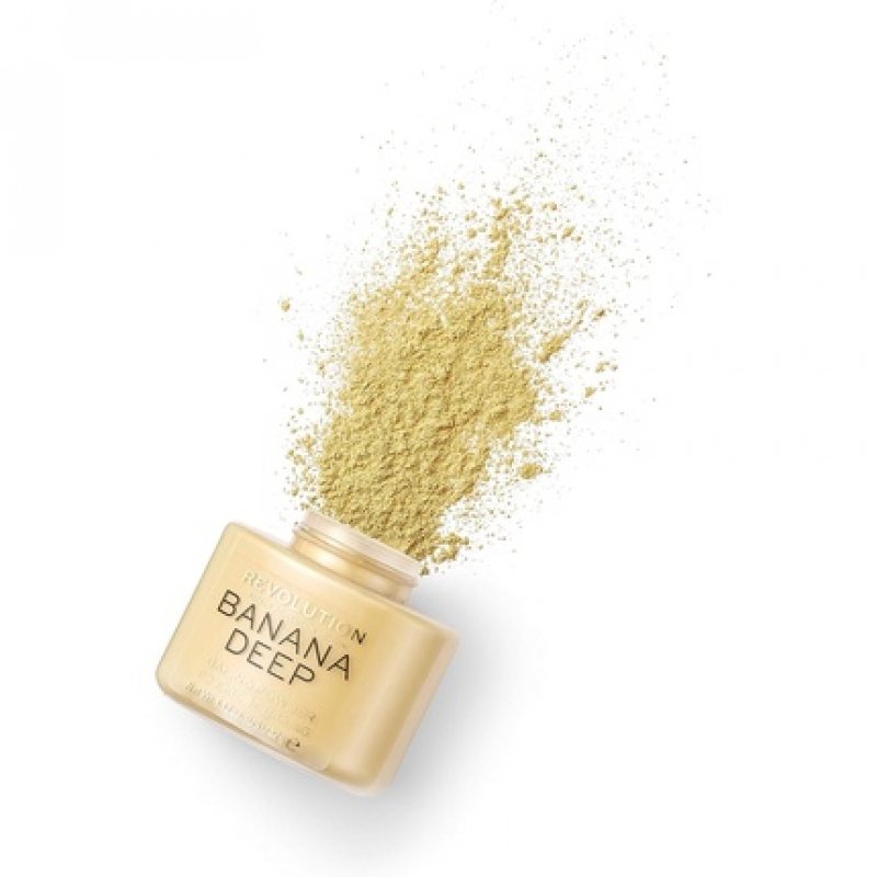 Makeup Revolution Loose Baking Powder Prolongs Makeup Wear Banana Deep 32g
