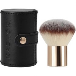 TB Tools for Beauty Kasho018 T4B Kashoki 200 Kabuki Brush for Face Gold Pink Makeup Brush with Synthetic Taklon Fibers
