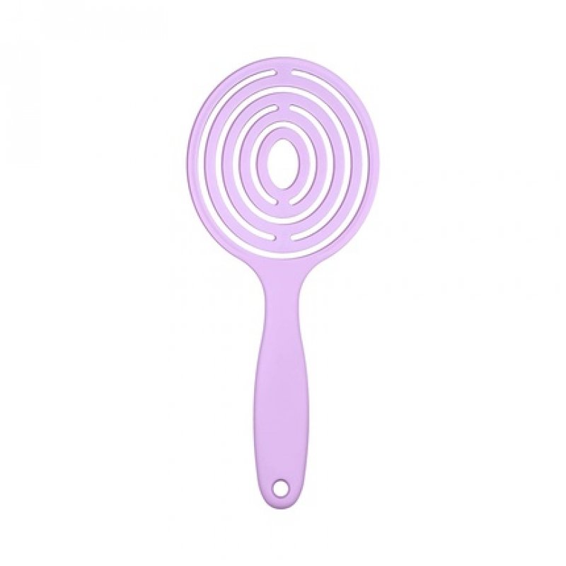 T4B Ilu Lollipop Candy Purple Professional Round Detangling Light Weight Hairbrush for Wet and Dry Hair Designed for