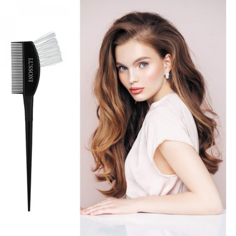 T4B LUSSONI Tinting Brush Flexible and Break-Resistant Hair Dye Brush with Nylon Comb and Bristles (TB030)