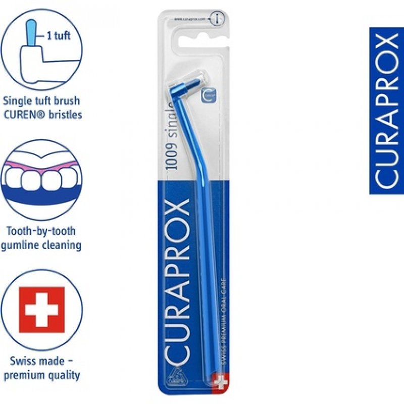Curaprox Single Tuft Toothbrush CS 1009 - Care of Braces, Implants and Bridges - Random Color