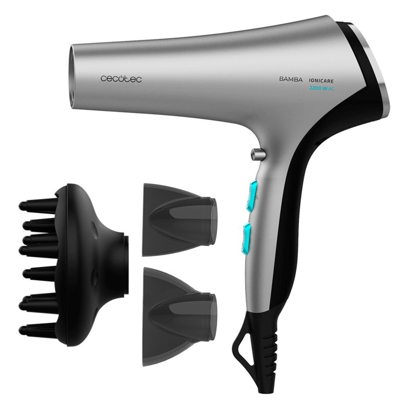 Cecotec 04242 hair dryer 2200 W Black, Grey