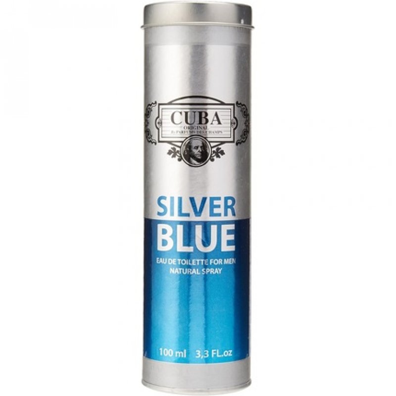 Cuba Silver Blue Cologne 3.3 oz