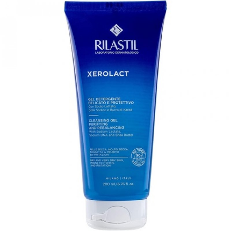 Rilastil Xerolact Gentle Cleansing Gel for Dry Skin with Redness 200ml