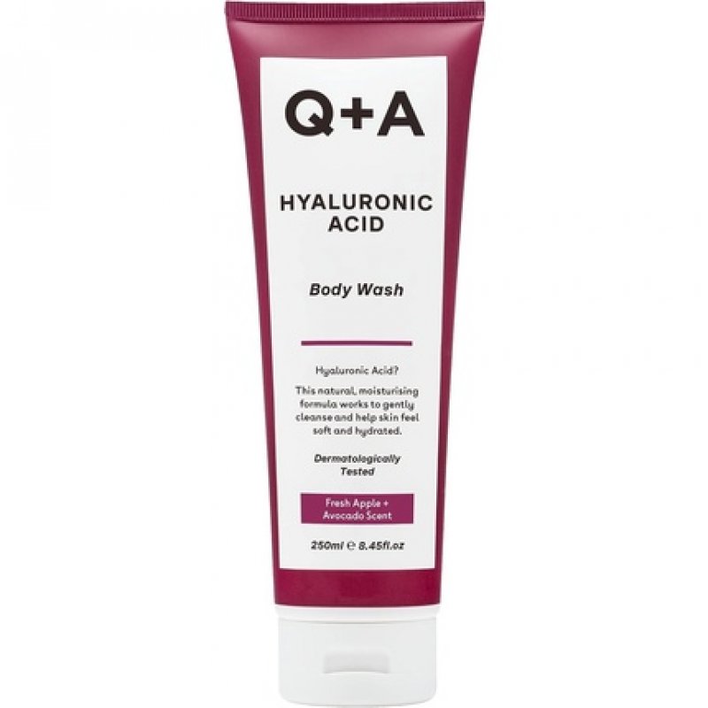 Q A Hyaluronic Acid Body Wash for Nourishing Body Care with Giant Kelp Extract and Saccharide Isomerate 250ml