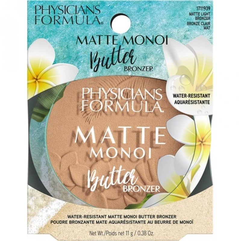 Physicians Formula Matte Monoi Butter Bronzer Long-lasting Bronzer Powder with Essential Fatty Acids and Pro-vitamins