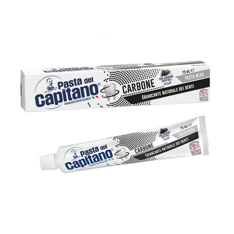 Pasta del Capitano Carbone Whitening Black Toothpaste 100ml 3.38fl.oz