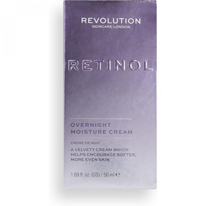 Revolution Skincare London Retinol Overnight Face Cream Reduces Fine Lines Wrinkles Blemish Formation Fragrance Free
