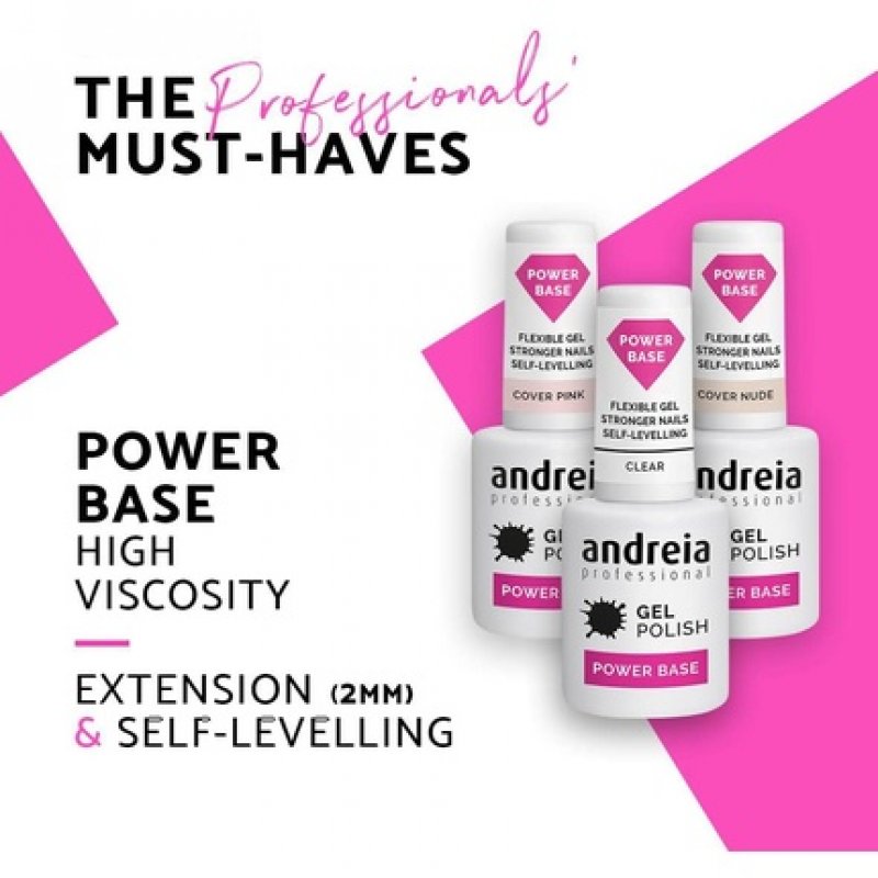 Andreia Professional Nude Gel Polish Power Base 10.5ml