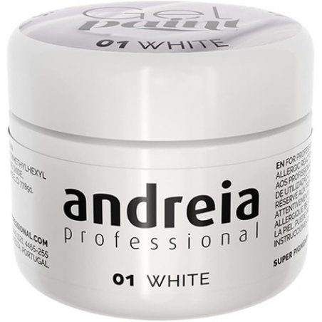 Andreia Professional Nail Art Design Gel Paint Pots Highly Pigmented Intense Colour No Flow High Viscosity UV Gel Paint