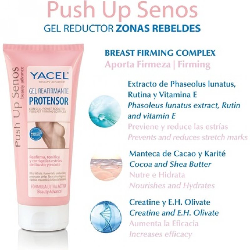 Yacel Push Up Breasts Protective Firming Gel for Breast and Decollete 200ml