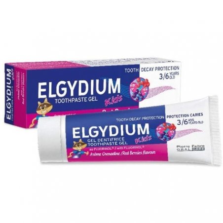 Elgydium Kids Toothpaste Gel Caries Protection 50ml Grenadine