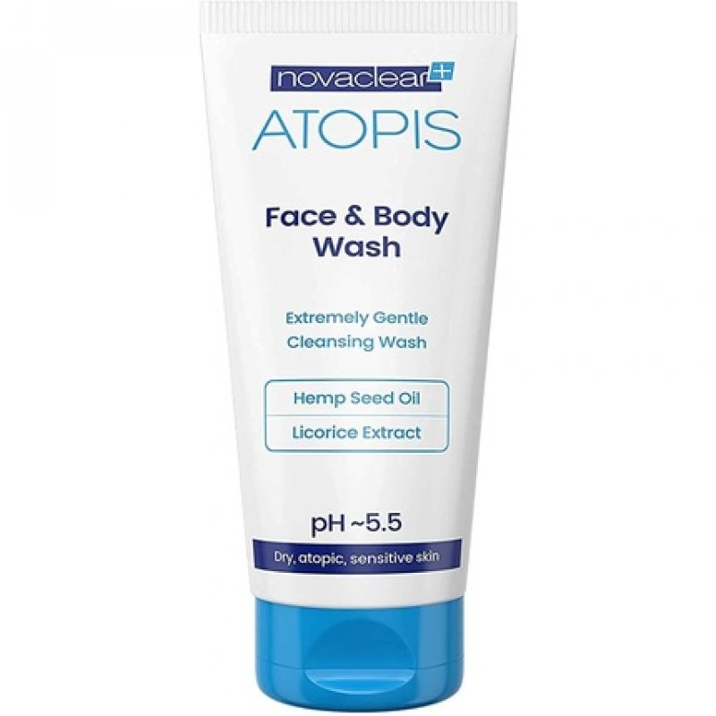 NovaClear Organic Hemp Seed Oil Cleansing Gel for Face and Body