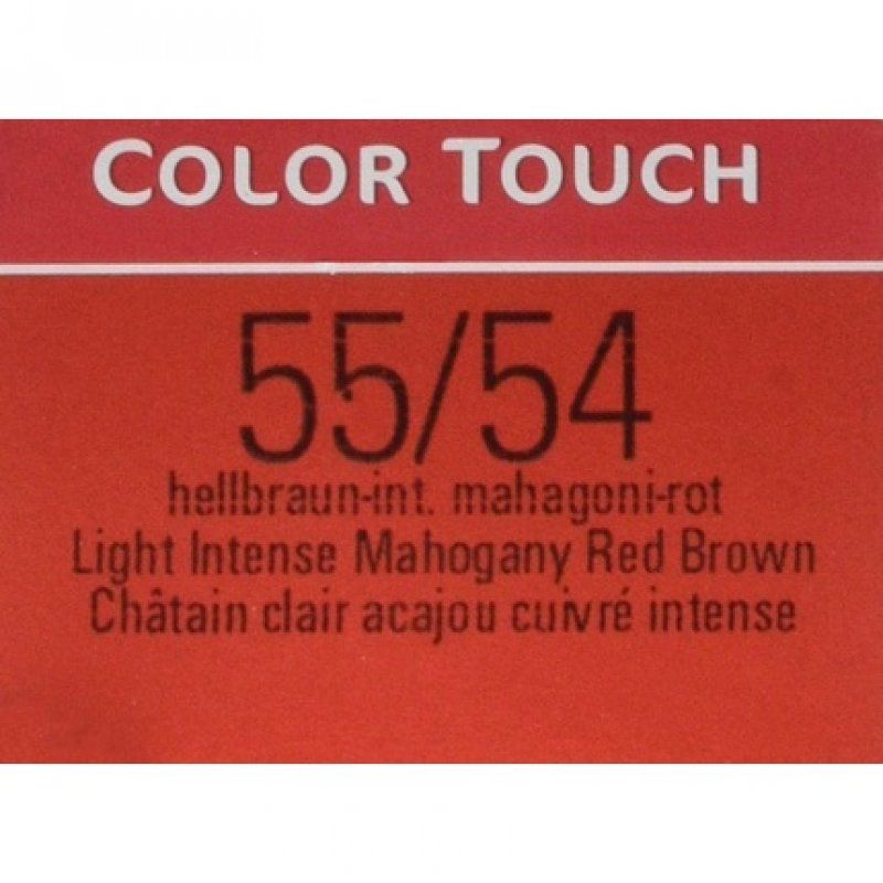 WELLA Colour Touch Demi-Permanent Hair Colour 55/54 Light Brown Intensive Mahogany-Red 60ml