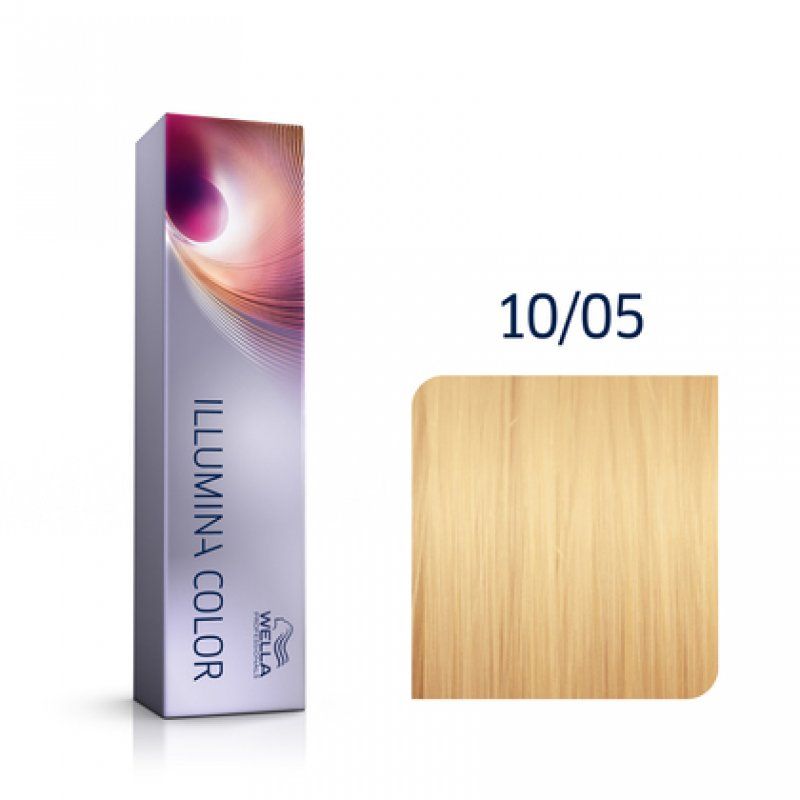 Wella Illumina Hair Colour 10/05 Lightest Natural Mahogany Blonde 60ml