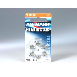ANSMANN Hearing Aid Batteries Type 13 P13 ZL2 PR48 with 1.4V