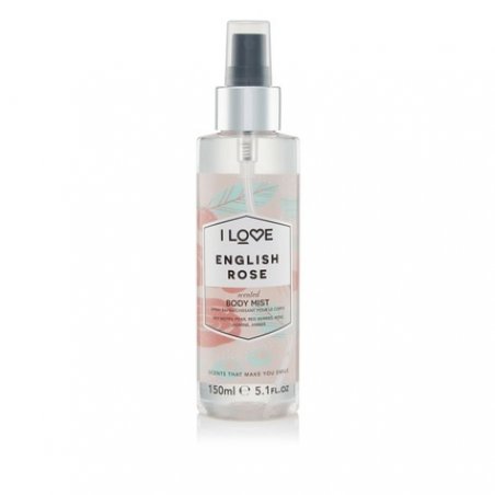 I Love Signature English Rose Long Lasting Fast Drying Non Sticky Body Mist for Her 150ml