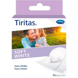 Tiritas Soft White Dressings Made of Soft Paper 8cm x 1m