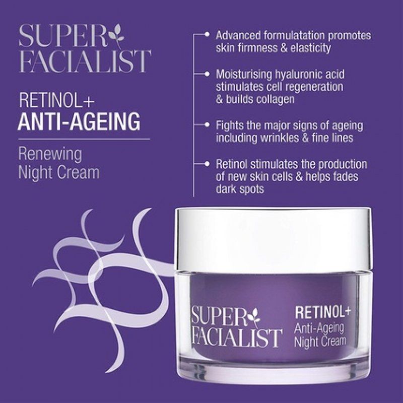 Super Facialist Retinol Anti-Ageing Night Cream 50ml