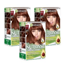 Garnier Nutrisse Permanent Hair Color with Nourishing Fruit Oils 045 Dark Chocolate Brown