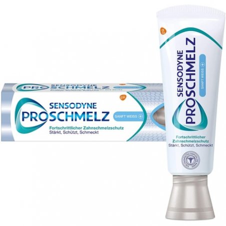 SENSODYNE ProSchmelz Sanft Weiss Plus Toothpaste 75ml - Advanced Enamel Protection with Whitening Effect - Strengthens,