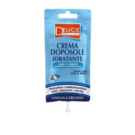 DELICE SOLAIRE After Sun Moisturizing Cream for Face and Body 50ml Mini Size with Shea Butter - Dermatologically Tested