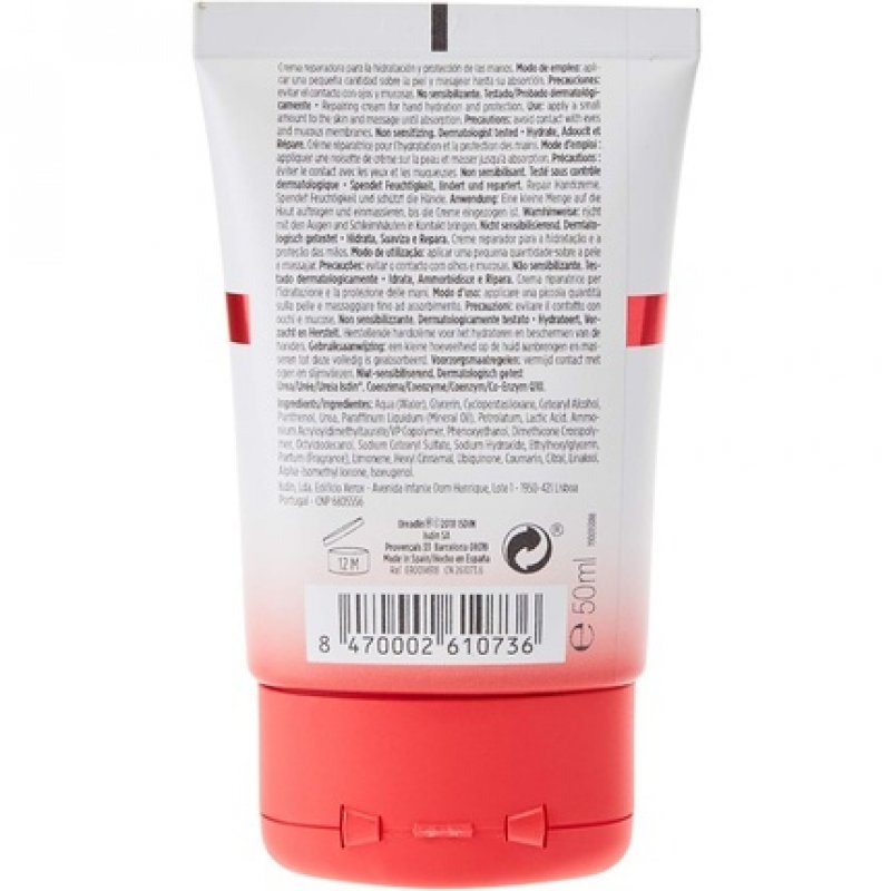 ISDIN Ureadin Hand Cream Repair 50ml - Moisturizes and Protects Hands from Dryness, Flaking, and Cracking - For Very