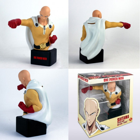 ONE PUNCH MAN - Tirelire - Saitama buste - Version Sérieuse 20 cm