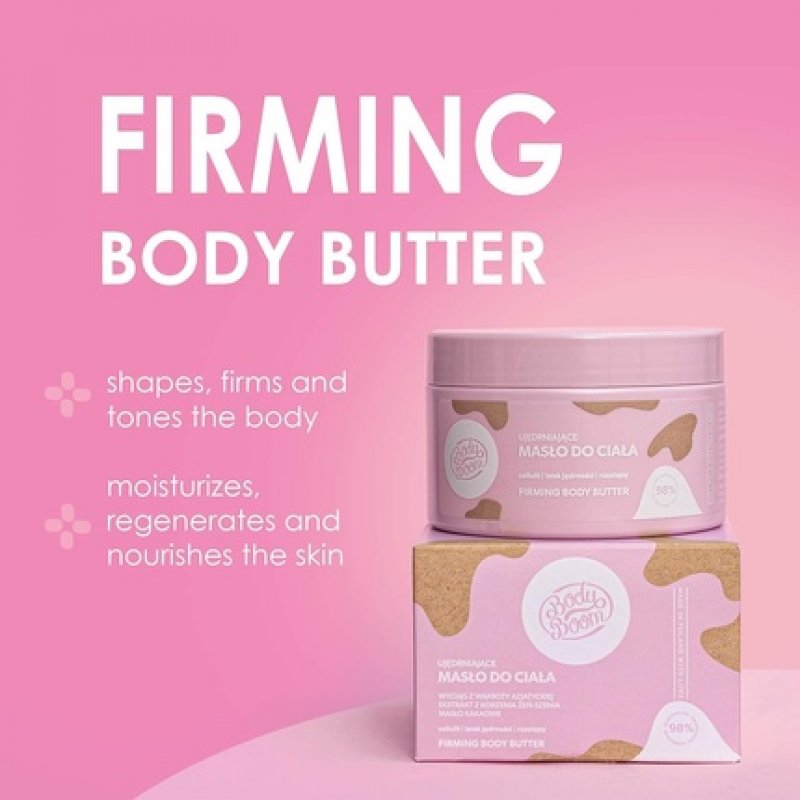 Body Boom Firming Body Butter Shapes Firms and Tones the Body Moisturizes Regenerates and Nourishes the Skin 250ml
