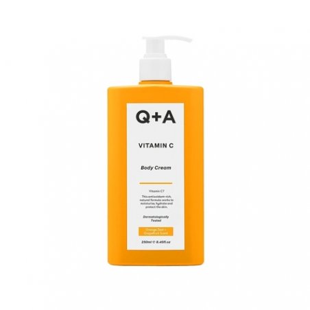 Q A Vitamin C Body Cream with Moisturizing and Brightening Ingredients 250ml